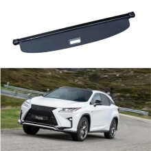 Premium Black Canvas Retractable Trunk Shade & Cargo Cover for Lexus RX (2016-2023)