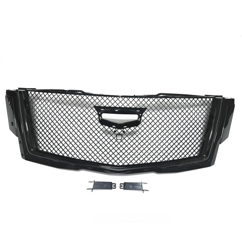 Cadillac Escalade 2015-2020 Honeycomb Black Front Grille Kit - Upper Bumper Hood Mesh Grid Replacement
