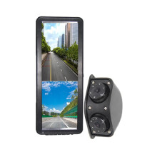 12-Inch AHD DVR Recorder & Monitor: Rear & Side View Mirror Cams Display for Mirrorless Trucks & Buses