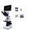 Research-Grade Trinocular Compound Microscope with 40x-2500x Magnification & 7 LCD Monitor, Includes Handheld Microscope 1