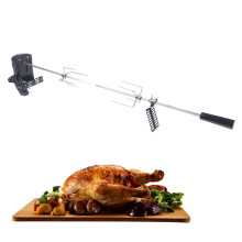 80cm Automatic Rotating BBQ Grill Spike with Stainless Steel Motor for Effortless Grilling