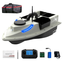 D19 GPS RC Bait Boat - 500m Wireless Remote Control Fishing Feeder with 4 Bait Containers & 2kg Load Capacity