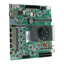 Ikuaios Intel N100 Mini ITX Moederbord voor NAS Thuisserver - Compatibel met TrueNAS & ESXi, 4 LAN, 2.5GbE, Dual M.2, 6x SATA-poorten
