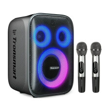Tronsmart Halo 200: Draagbare karaoke speaker met dubbele draadloze microfoons, AUX- en TF-kaartondersteuning