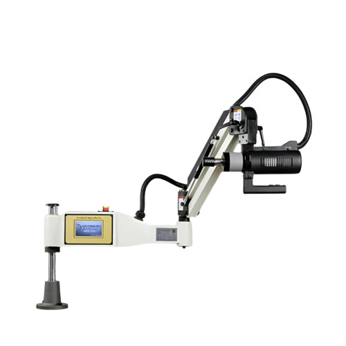 Precision CNC Electric Tapping Machine with Servo Motor & Easy Arm - M2-M20 Range, Includes Chucks for Efficient Threading & Drilling
