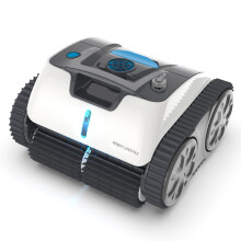 Oplaadbare draadloze zwembadrobotstofzuiger met 8600mAh batterij, slimme routeplanning en automatische strandlegging