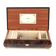Elegant houten muziekdoos met 50-noten canonmelodie - Perfect cadeau voor meisjes en vrouwen tijdens verjaardagen en kerst