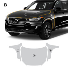 Volvo XC90 TPU Car Paint Protection Film - Clear Hood & Sunroof Decal for T5, T6, B5, B6 (2020-2023)