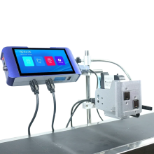8mm Inkjet Date & Batch Coding Machine for Plastic Pouch Labels - Industrial Printer