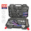 WorkPro 123-Piece Multi-Function Car Repair Tool Set with Ratchet Spanner, Wrench & Socket 1