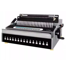ST20 Dual-Line Comb Binding Machine with Iron & Rubber Rings for Calendars, Contracts, and Tender Documents