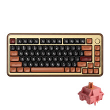 Akko MU02 75% Mountain Seclusion houten mechanisch toetsenbord - RGB, hot-swappable, BT5.0, 2.4G draadloos, Type-C bedraad, gaming toetsenbo