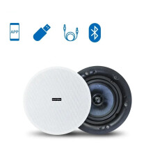 5,25-inch Bluetooth plafondluidsprekersysteem met ingebouwde Class D-versterker - Perfect voor thuis, hotel, theater en kantoorgebruik