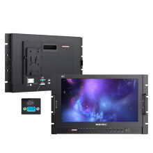 Seetec P173-9HSD-RM 17.3 Full HD Rack Mount Broadcast LCD Monitor with Aluminum Housing, 3G-SDI, 4K HDMI, AV, YPbPr Inputs