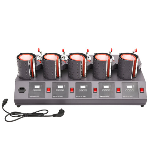 5-in-1 Automatic Heat Transfer Mug Press Machine for Custom Cup Printing