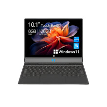 Adreamer 10-Inch Windows 11 Tablet with Keyboard, 8GB RAM, 128GB Storage, 4000mAh Battery, Intel J4125, 2-in-1 PC with 2.4G/5G WiFi
