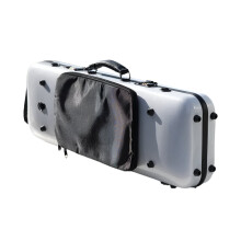 Christina 4/4 Size Violin Case - Rectangular Hybrid Carbon Fiber with Code Lock, Multi-Color Options, New Style Music Bag BV01