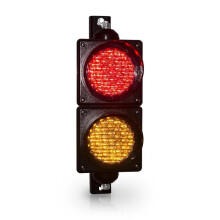Compacte 4-inch Rode en Gele Verkeerswaarschuwing Light