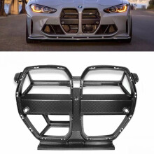 Premium Dry Carbon Fiber Front Grille for BMW M3 G80/M4 G82 (2021-2023) - Auto Racing Grid with ACC, CSL Design