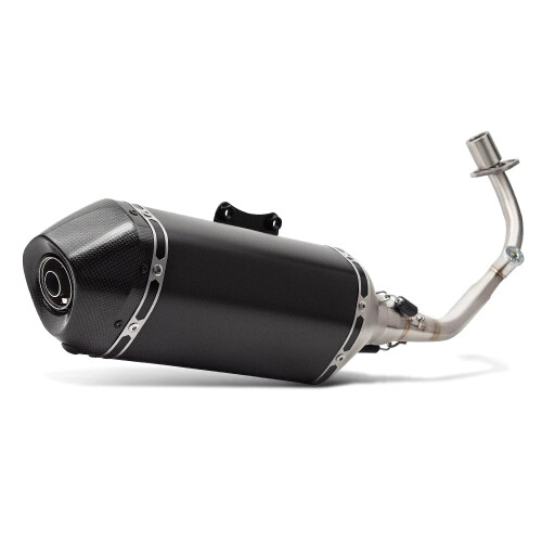 High-Performance Full Exhaust System for Vespa Sprint & Primavera 3V 50cc (2014-2024) - Includes Modified Front Link Pipe, E4/E5 Compatible