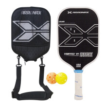 Arronax Carbon Fiber Pickleball Paddle - Thermovormige Ruwe Kruisweefsel, Spin-Textuuroppervlak, Foam Rand, Ergonomische Greep