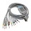 10-Piece Set: New Compatible 10-Lead Schiller ECG Cables 1