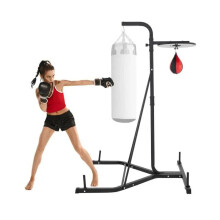 Compact Foldable Boxing Stand with Heavy Bag & Punching Ball - Unisex Single Station