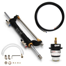 Winibo 90HP Buitenboordmotor Marine Hydraulisch Stuur Systeem - Compleet Set met Helm Pomp, Cilinder en Buizen voor Bootmotor ZA0301