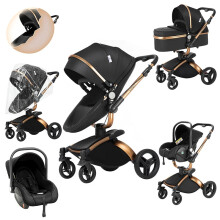3-in-1 Lichtgewicht Kinderwagen en Driewieler: Veelzijdige Kinderwagen voor Pasgeborenen en Peuters