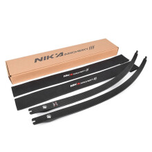Nika Archery 70 N3 Recurve Bow Limbs with Bull Logo - 55% Carbon Fiber, 22-46lbs, Outdoor Archery Accessories