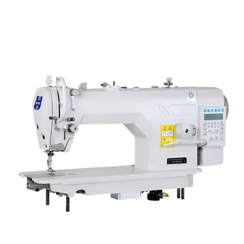 Heavy-Duty Automatic Electric Sewing Machine for Thick Fabrics - Flat Car Design with Reverse Sewing Function for Home Use