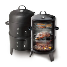 Premium buiten ronde zwarte houtskool BBQ grill voor tuin koken