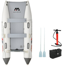 Aqua Marina AirCat opblaasbare katamaran boot met dubbele buis en Drop Stitch-vloer - Perfect voor vissen en watersporten