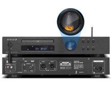 Hoogwaardige buizen-CD-speler met draadloze Bluetooth, USB-lossless afspelen, XLR gebalanceerde uitgang en OP2604AU op-versterker