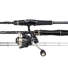HiStar MS-X Spinning Rod Combo - Fast Action, 12kg Drag Power, Crossline Tech, High Carbon Fishing Pole with K Series Wheel Set