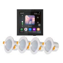 Tuya Smart Home Wall Amplifier - Android 11 System, 8 Ohm, 4 Sets, WiFi & Alexa Remote Control