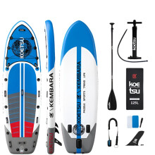 Koetsu Opblaasbare Vissteiger Set: 350-450cm Luya Kajak voor 1-2 Personen, 0,9mm Verdikt PVC iSUP