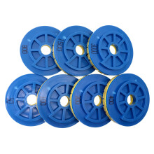 7-delige set van 5-inch Slakslot Diamant Polijstpads - 125mm slijpwielen voor graniet, beton en marmer