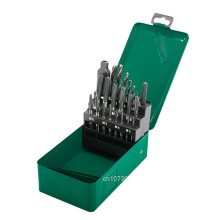 SATA 22-delige HSS grof draad tap- en boorset - Maten M3 tot M12 (Model 50454)