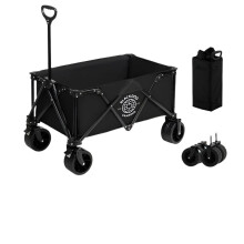 Naturehike Blackdog 150L Folding Camping Cart with Detachable Trolley Brake - Large Capacity Outdoor Storage Wagon