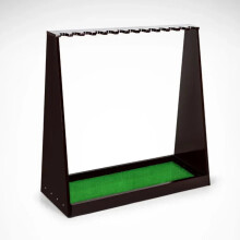 Solid Wood Golf Club Holder Display Stand with 13 Slot Brackets - Easy Screw Fixing for Golf Supplies