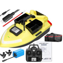 Lixada V020 GPS Fishing Bait Boat with 500m Remote Control, Dual Motor, 2kg Load Capacity, Fish Finder, and Automatic Cruise Return