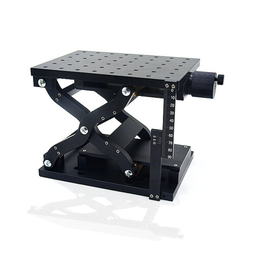 HTZ210 Precision Scissor Lift Platform: High Load Optical Vertical Displacement Table for Experimental Applications