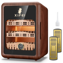 Xifei Cigar Humidor Kast met LED-verlichting en Spaanse cederplanken - Geschikt voor tot 150 sigaren