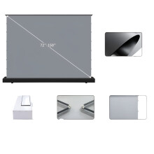 8K ALR Motorized Floor-Rising Projection Screen with Remote Control - 150-inch, 16:9, Gray, for Smart Home 4K Long Throw Projectors