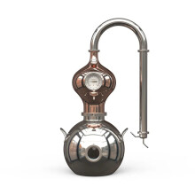 Hooloo D15 Distiller: Premium Home Still with Direct Fire Heating for Whiskey, Vodka, Gin, Rum, and Brandy - 304 Stainless Steel & Copper Co