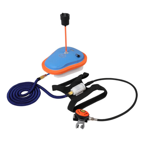 Portable Underwater Scuba Diving Ventilator - 50-Minute Deep Float Device with Replaceable Battery, Airplane-Friendly