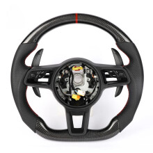 Aangepast Alcantara en koolstofvezel race stuurwiel voor Porsche 911, 996, Panamera, Macan, Cayenne, Boxster Cabriolet refit