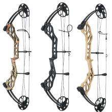 Adjustable Compound Bow for Adults & Beginners - 19-70lbs, 80% Let-Off, Right-Handed, Perfect for Outdoor Hunting & Archery