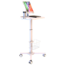 Mobiele medische trolley met laptophouder en wielen voor gebruik in ziekenhuis en tandartspraktijk